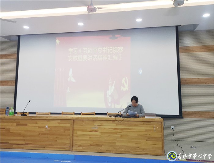 合肥市第七中學第二黨支部召開支部黨員大會(圖3)