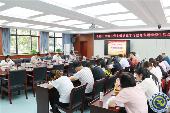 合肥七中第二黨支部黨史學(xué)習(xí)教育專(zhuān)題組織生活會(huì)(圖4)