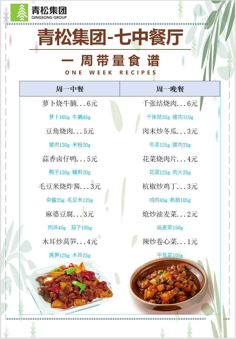 合七美食先知道（本周菜譜）(圖11)