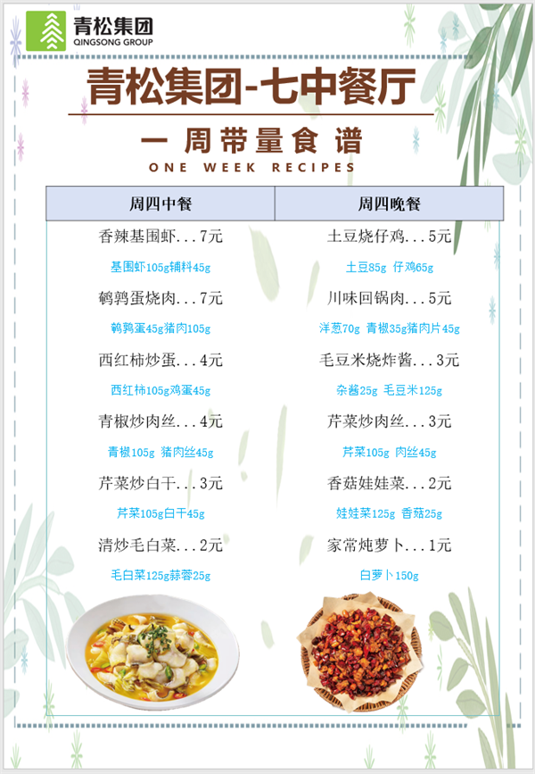 合七美食先知道（本周菜譜）(圖10)