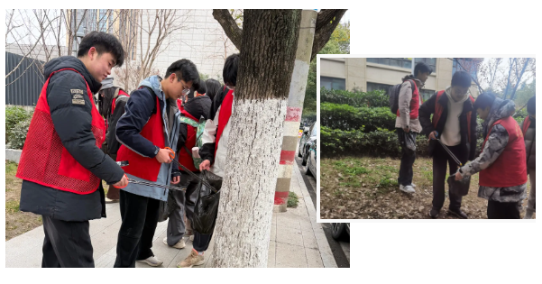 紅馬甲上線！這群七中少年用行動(dòng)點(diǎn)亮美麗社區(qū)(圖2)